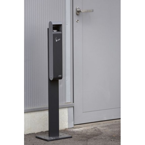 Cendrier mural "slim" 3L avec clef + Pied Probbax - 3