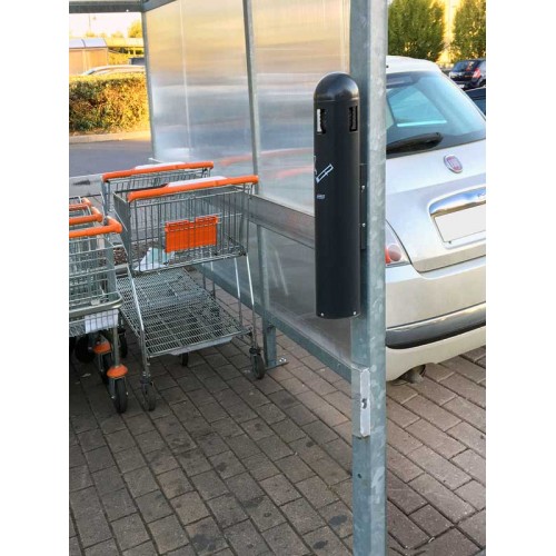 Cendrier mural tubulaire 1,8L Cendrier mural tubulaire 1,8L