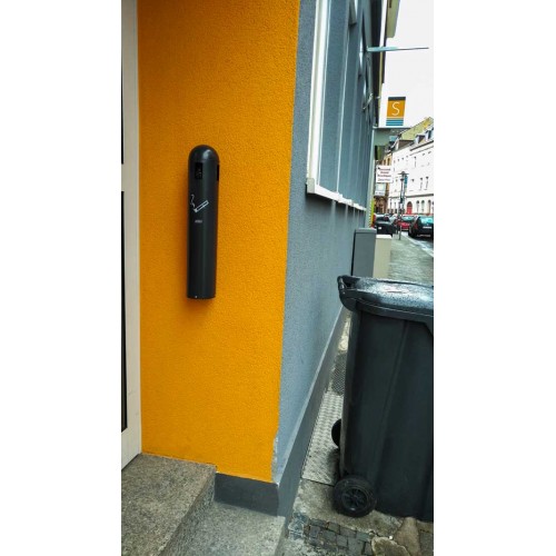 Cendrier mural tubulaire 1,8L Cendrier mural tubulaire 1,8L