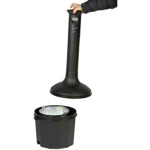 Cendrier plastic sur pied Cendrier plastic sur pied