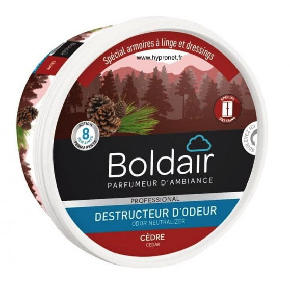 Gel Destructeur d'odeur BolDair bois parfumant - Hypronet