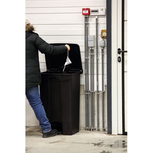 Collecteur à pédale 90L ANTIMICROBIEN