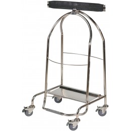 Porte sac avec 4 roues INOX 304