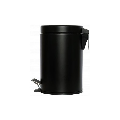 Collecteur à pédale 3L NOIR MAT (avec bac intérieur en plastique)