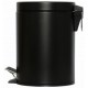 Collecteur à pédale 5 L NOIR MAT (avec bac intérieur en plastique)