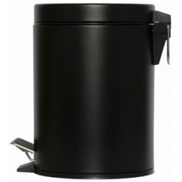 Collecteur à pédale 5 L NOIR MAT avec bac intérieur en plastique