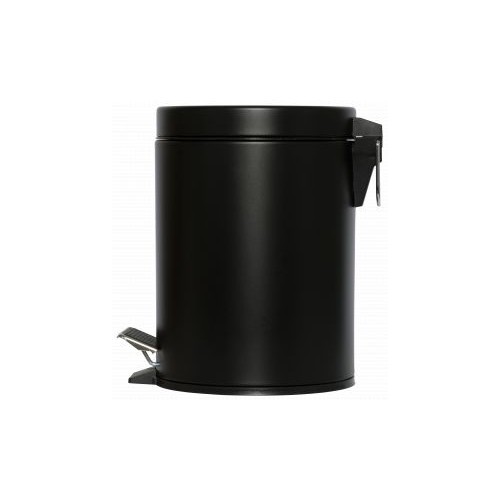 Collecteur à pédale 5 L NOIR MAT (avec bac intérieur en plastique)