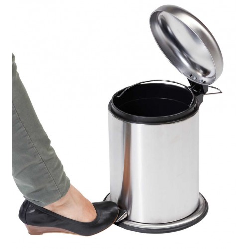 Collecteur à pédale "Design" inox 5L