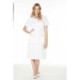 BLOUSE FEMME CAROLINE MC P/C BLANC/MIEL