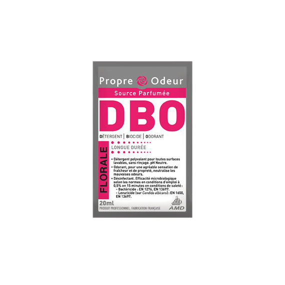 DBO Détergent Bactéricide Odorant en dose de 20ml