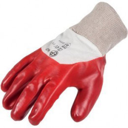 Gant PVC Rouge dos aéré