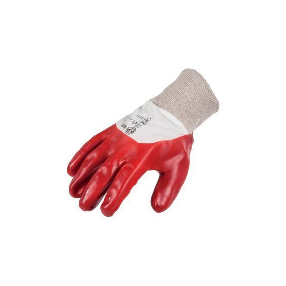 Gant PVC Rouge dos aéré