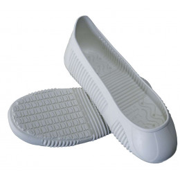 Sur-chaussures visiteur EASYGRIP caoutchouc blanc antidérapant