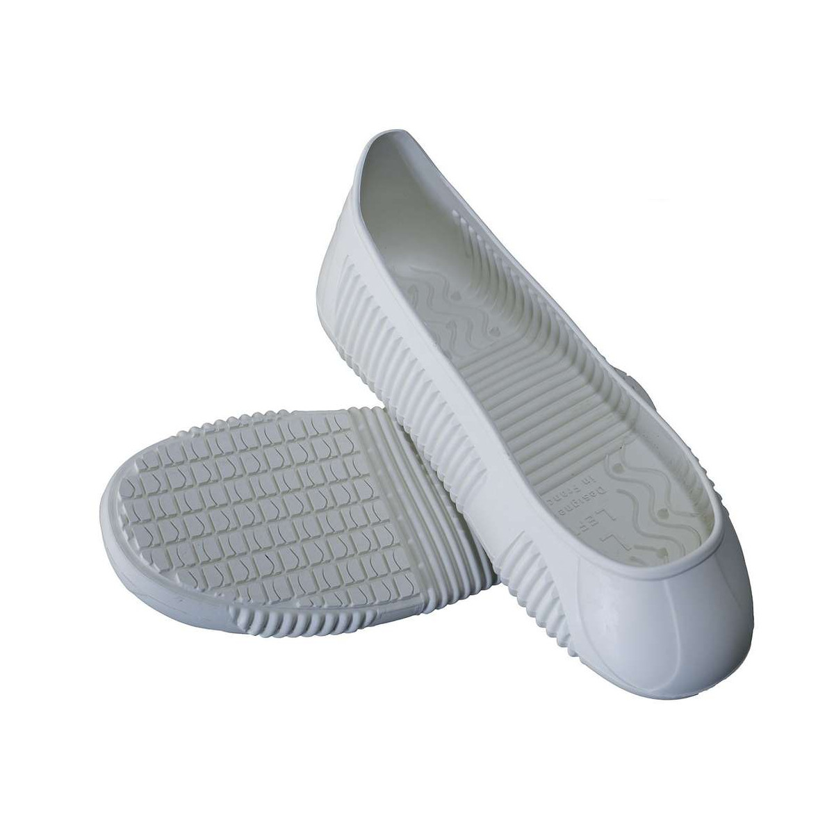 Surchaussure visiteur EASYGRIP caoutchouc blanc antidérapant