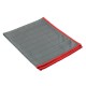 Lavette microfibre Carbone grise 40X50 avec liseré de couleur rouge vif