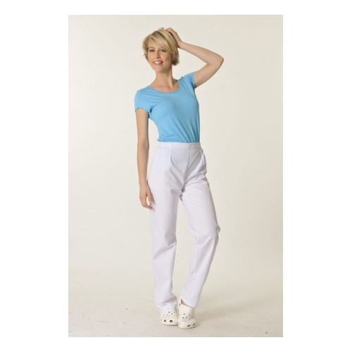 PANTALONS/PANTACOURTS FEMME VICTOR COTON blanc Molinel - 2