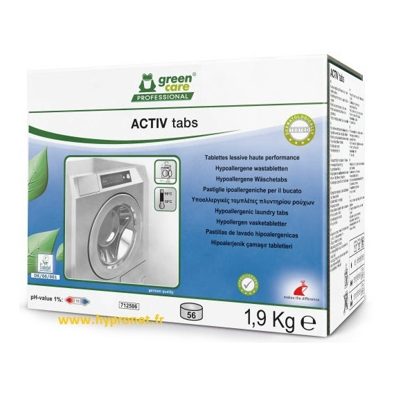 TANA GREEN CARE ACTIV TABS - lessive linge 112 tablettes