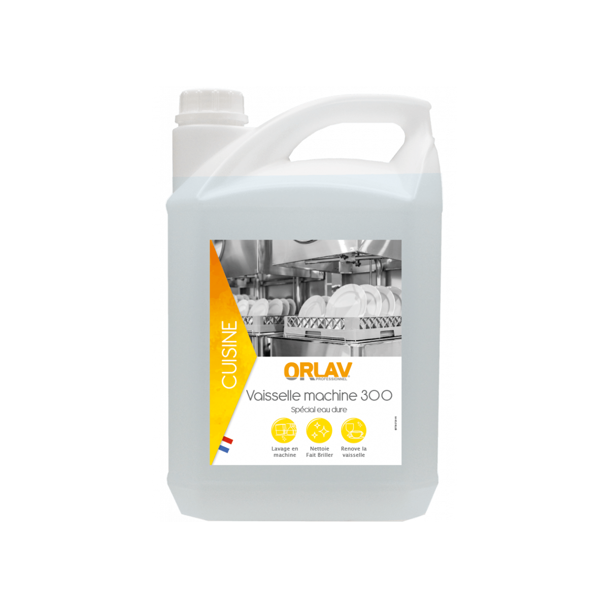 ORLAV 300 lessive liquide lave vaisselle pro eau dure 10l