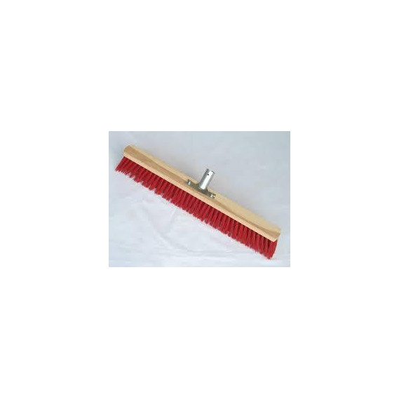 Balai cantonnier rouge 60 cm