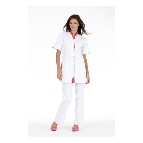 TUNIQUES FEMME CLOTHILDE blanc framboise