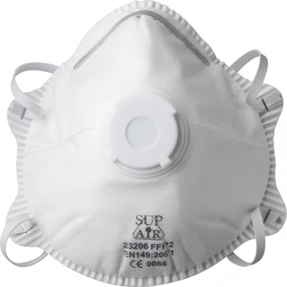 Masque FFP2 coque avec soupape et filtre charbon, Protection respiratoire