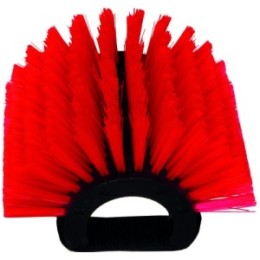 Brosse angulaire 30cm fibres rouges spéciale panneaux solaires QLEEN