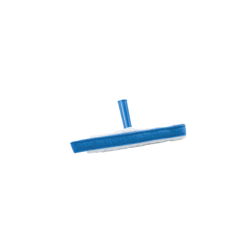 Peau de mouilleur vitre 35 cm avec pad abrasif bleu  - 2