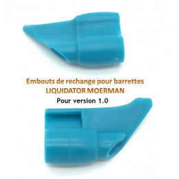 Embouts bleus pour barrette Liquidator 1.0 MOERMAN