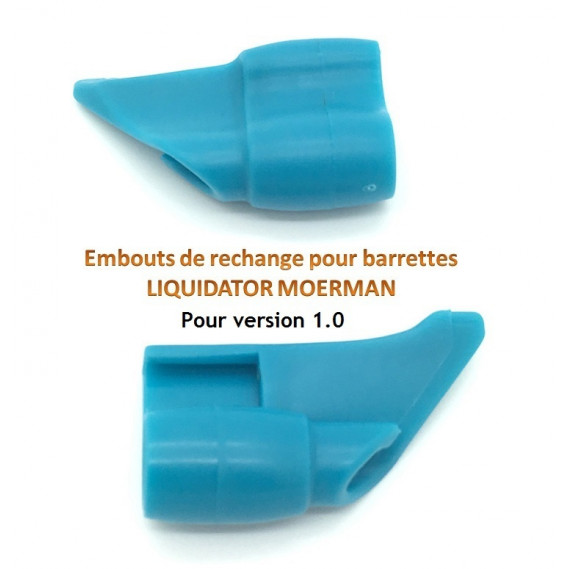 Embouts bleus pour barrette Liquidator 1.0 MOERMAN