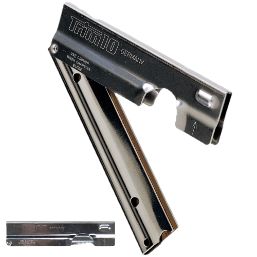 Grattoir vitres inox TRIM avec 10 lames UNGER