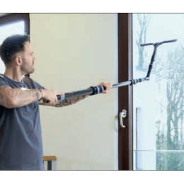 Perche NINJA Carbon 4,5 m avec adaptateur angulaire Unger UNGER - 1