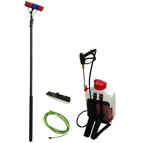 PHOTOCLEAN le Mini Kit de Lavage télescopique petite installation solaire  - 1