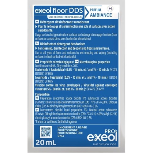 Exeol floor DDS dose dose 20ml parfum Ambiance