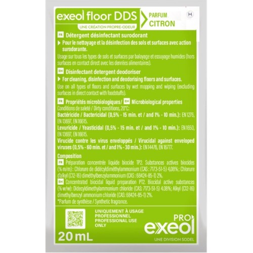 Exeol floor DDS dose 20ml Citron
