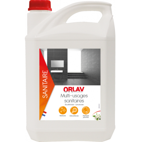 ORLAV nettoyant multi-usages sanitaire fleurs blanches jasmin 5l