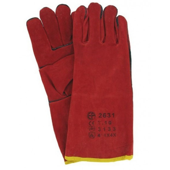 Gant soudeur anti-chaleur rouge