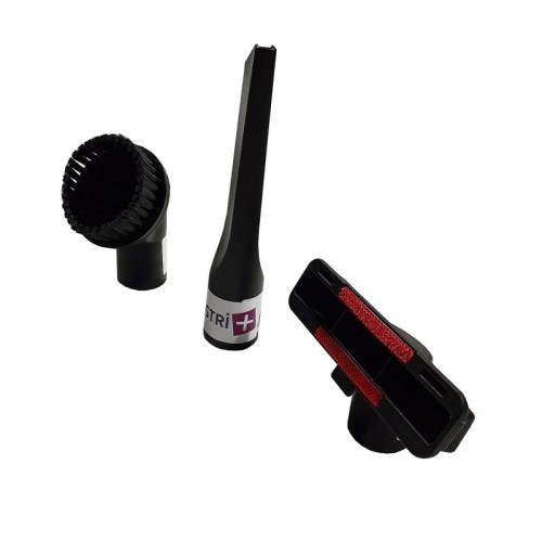 Lot de 1 suceur long plat + 1 brosse ronde + 1 suceur triangulaire Lot de 1 suceur long plat + 1 brosse ronde + 1 suceur triangulaire