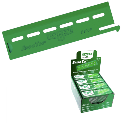 Lame en plastique de 10 cm pour le grattoir UNGER carton de 8 boites