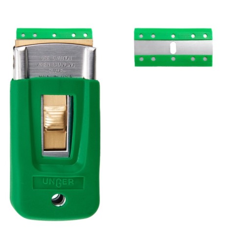grattoir 4 cm de sécurité rétractable avec lame plastique Ergotec Unger UNGER