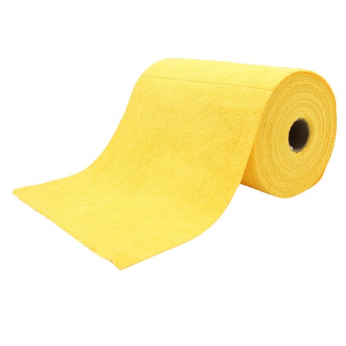 OEKO TEX Standard 100 Bobine microfibre Jaune 75 formats de 30 X 30 cm