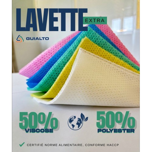 Lavette HACCP Blanche SUP'R EXTRA pour nettoyage alimentaire GUIALTO
