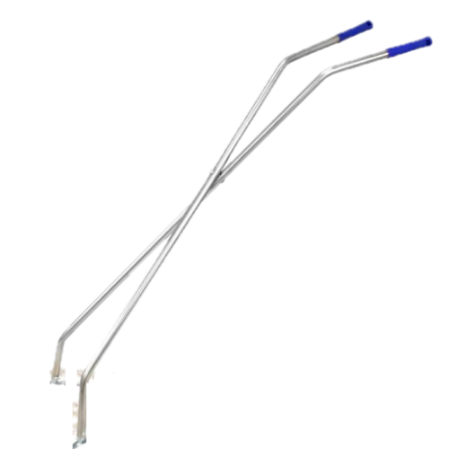 Balai ciseau 2 x 1 m avec manche et franges pour balayage