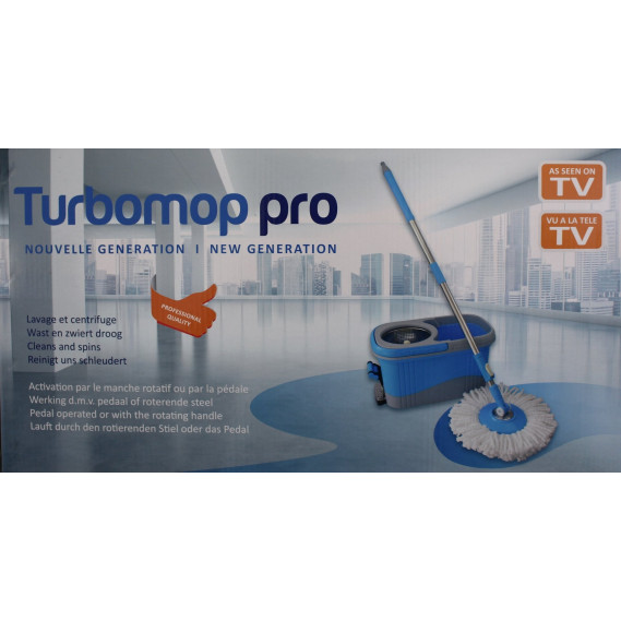 Turbo MOP PRO seau de lavage à essoreur centrifuge Turbo MOP PRO seau de lavage à essoreur centrifuge