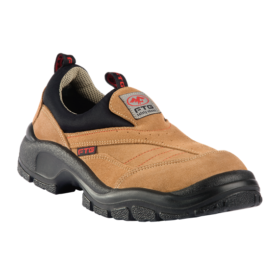 Chaussure sans lacet basse cuir croûte