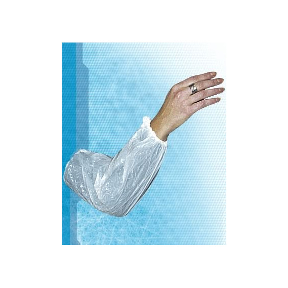 Manchette polyéthylène bleue