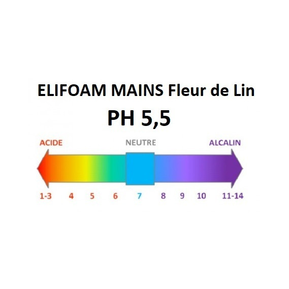 ELIFOAM mains Fleur de Lin mousse lavante 6x1L distributeur offert