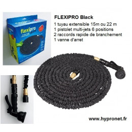 FLEXIPRO Black tuyau arrosage flexible extensible