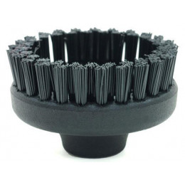 Brosse avec poils polyester noirs 60 mm