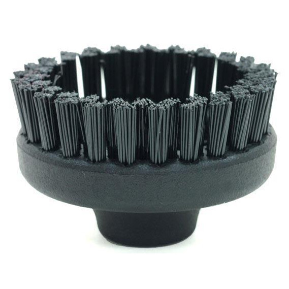 Brosse avec poils polyester noirs 60 mm