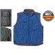 Gilet CARISTE Bleu doublé polaire